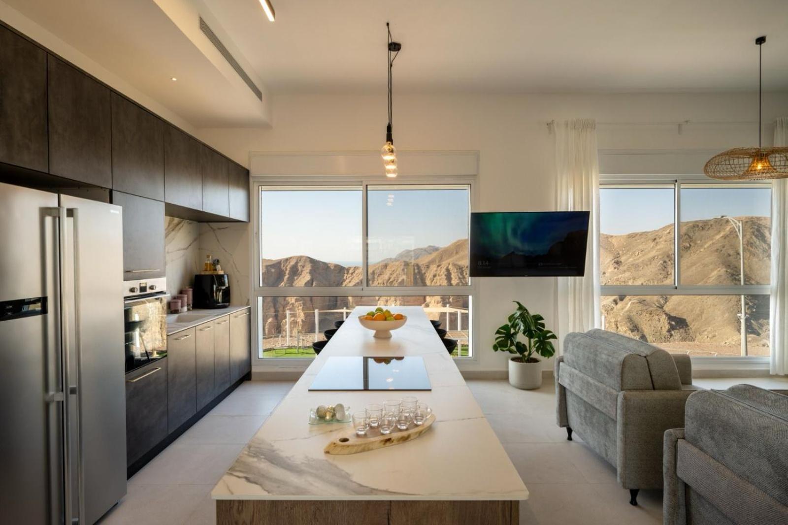 Ferienwohnung Mountain And Sea View - Penthouse With Private Pool Eilat Exterior foto