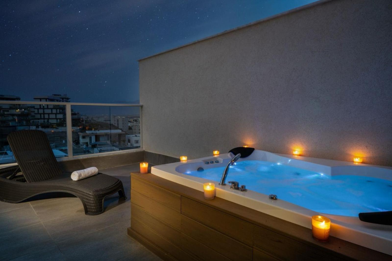 Ferienwohnung Mountain And Sea View - Penthouse With Private Pool Eilat Exterior foto